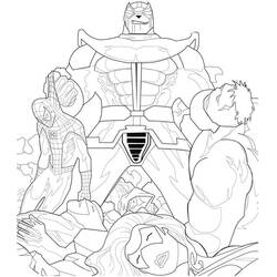 Dibujo para colorear: Thanos (Superhéroes y Supervillanos) #206575 - Dibujos para Colorear e Imprimir Gratis