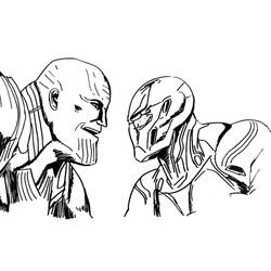 Dibujo para colorear: Thanos (Superhéroes y Supervillanos) #206576 - Dibujos para Colorear e Imprimir Gratis
