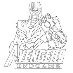 Dibujo para colorear: Thanos (Superhéroes y Supervillanos) #206577 - Dibujos para Colorear e Imprimir Gratis
