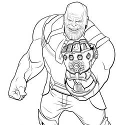 Dibujo para colorear: Thanos (Superhéroes y Supervillanos) #206578 - Dibujos para Colorear e Imprimir Gratis