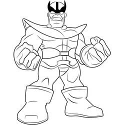Dibujo para colorear: Thanos (Superhéroes y Supervillanos) #206580 - Dibujos para Colorear e Imprimir Gratis