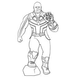 Dibujo para colorear: Thanos (Superhéroes y Supervillanos) #206581 - Dibujos para Colorear e Imprimir Gratis
