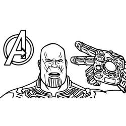 Dibujo para colorear: Thanos (Superhéroes y Supervillanos) #206582 - Dibujos para Colorear e Imprimir Gratis