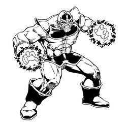 Dibujo para colorear: Thanos (Superhéroes y Supervillanos) #206583 - Dibujos para Colorear e Imprimir Gratis