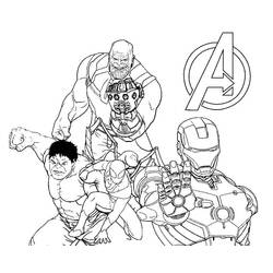 Dibujo para colorear: Thanos (Superhéroes y Supervillanos) #206584 - Dibujos para Colorear e Imprimir Gratis