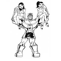 Dibujo para colorear: Thanos (Superhéroes y Supervillanos) #206585 - Dibujos para Colorear e Imprimir Gratis
