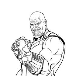 Dibujo para colorear: Thanos (Superhéroes y Supervillanos) #206586 - Dibujos para Colorear e Imprimir Gratis