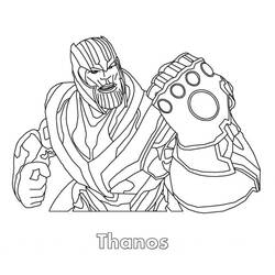 Dibujo para colorear: Thanos (Superhéroes y Supervillanos) #206587 - Dibujos para Colorear e Imprimir Gratis