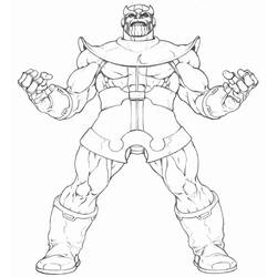 Dibujo para colorear: Thanos (Superhéroes y Supervillanos) #206590 - Dibujos para Colorear e Imprimir Gratis