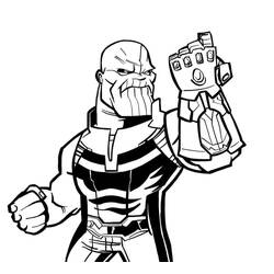 Dibujo para colorear: Thanos (Superhéroes y Supervillanos) #206592 - Dibujos para Colorear e Imprimir Gratis