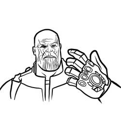 Dibujo para colorear: Thanos (Superhéroes y Supervillanos) #206593 - Dibujos para Colorear e Imprimir Gratis