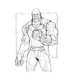 Dibujo para colorear: Thanos (Superhéroes y Supervillanos) #206594 - Dibujos para Colorear e Imprimir Gratis