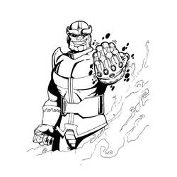 Dibujo para colorear: Thanos (Superhéroes y Supervillanos) #206595 - Dibujos para Colorear e Imprimir Gratis