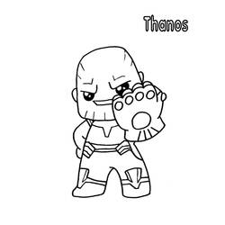 Dibujo para colorear: Thanos (Superhéroes y Supervillanos) #206597 - Dibujos para Colorear e Imprimir Gratis