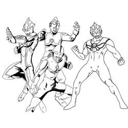 Dibujo para colorear: Ultraman (Superhéroes y Supervillanos) #205643 - Dibujos para Colorear e Imprimir Gratis
