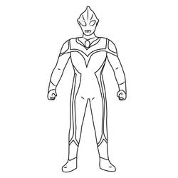 Dibujo para colorear: Ultraman (Superhéroes y Supervillanos) #205645 - Dibujos para Colorear e Imprimir Gratis