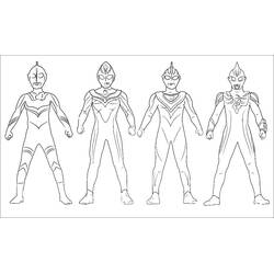 Dibujos para colorear: Ultraman - Dibujos para Colorear e Imprimir Gratis