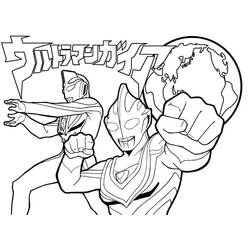 Dibujo para colorear: Ultraman (Superhéroes y Supervillanos) #205655 - Dibujos para Colorear e Imprimir Gratis