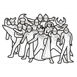 Dibujo para colorear: Ultraman (Superhéroes y Supervillanos) #205672 - Dibujos para Colorear e Imprimir Gratis