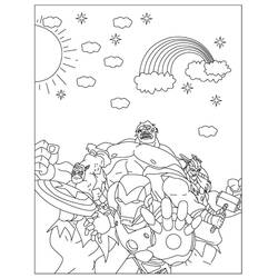 Dibujo Vengadores (Superhéroes y Supervillanos) #179212 para imprimir y colorear