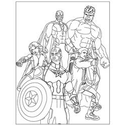 Dibujo Vengadores (Superhéroes y Supervillanos) #179213 para imprimir y colorear