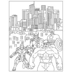 Dibujo Vengadores (Superhéroes y Supervillanos) #179218 para imprimir y colorear