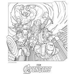 Dibujo para colorear: Vengadores (Superhéroes y Supervillanos) #74020 - Dibujos para Colorear e Imprimir Gratis