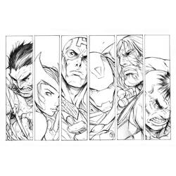 Dibujo para colorear: Vengadores (Superhéroes y Supervillanos) #74027 - Dibujos para Colorear e Imprimir Gratis