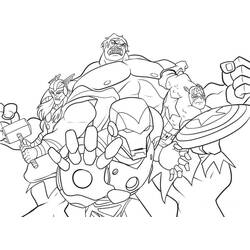 Dibujo para colorear: Vengadores (Superhéroes y Supervillanos) #74043 - Dibujos para Colorear e Imprimir Gratis