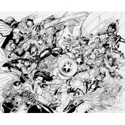 Dibujo para colorear: Vengadores (Superhéroes y Supervillanos) #74051 - Dibujos para Colorear e Imprimir Gratis