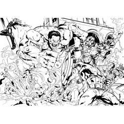 Dibujo para colorear: Vengadores (Superhéroes y Supervillanos) #74074 - Dibujos para Colorear e Imprimir Gratis
