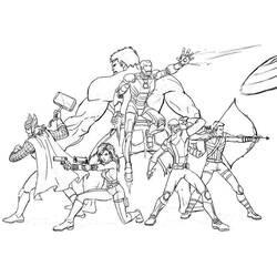 Dibujo para colorear: Vengadores (Superhéroes y Supervillanos) #74085 - Dibujos para Colorear e Imprimir Gratis