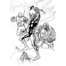 Dibujo Vengadores (Superhéroes y Supervillanos) #74092 para imprimir y colorear