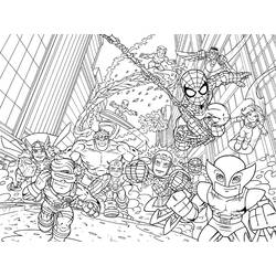 Dibujo para colorear: Vengadores (Superhéroes y Supervillanos) #74182 - Dibujos para Colorear e Imprimir Gratis
