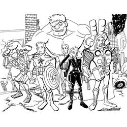 Dibujo para colorear: Vengadores (Superhéroes y Supervillanos) #74212 - Dibujos para Colorear e Imprimir Gratis