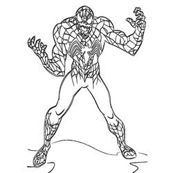 Dibujo para colorear: Venom (Superhéroes y Supervillanos) #176266 - Dibujos para Colorear e Imprimir Gratis