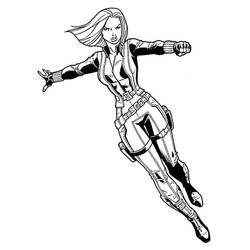 Dibujos para colorear: Viuda Negra - Dibujos para Colorear e Imprimir Gratis