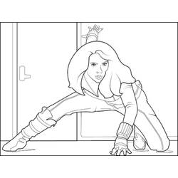 Dibujo para colorear: Viuda Negra (Superhéroes y Supervillanos) #198279 - Dibujos para Colorear e Imprimir Gratis