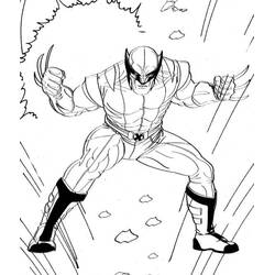 Dibujo para colorear: Wolverine (Superhéroes y Supervillanos) #185631 - Dibujos para Colorear e Imprimir Gratis