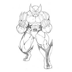Dibujo para colorear: Wolverine (Superhéroes y Supervillanos) #185637 - Dibujos para Colorear e Imprimir Gratis