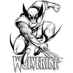 Dibujo para colorear: Wolverine (Superhéroes y Supervillanos) #185643 - Dibujos para Colorear e Imprimir Gratis