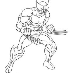 Dibujo para colorear: Wolverine (Superhéroes y Supervillanos) #185644 - Dibujos para Colorear e Imprimir Gratis