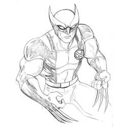 Dibujo para colorear: Wolverine (Superhéroes y Supervillanos) #74836 - Dibujos para Colorear e Imprimir Gratis