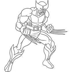 Dibujos para colorear: Wolverine - Dibujos para Colorear e Imprimir Gratis