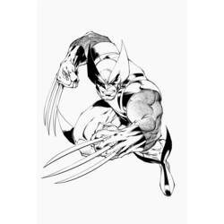 Dibujo para colorear: Wolverine (Superhéroes y Supervillanos) #74843 - Dibujos para Colorear e Imprimir Gratis
