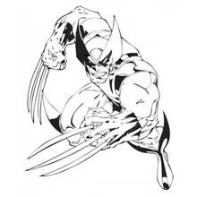 Dibujo para colorear: Wolverine (Superhéroes y Supervillanos) #74845 - Dibujos para Colorear e Imprimir Gratis