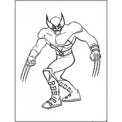 Dibujo para colorear: Wolverine (Superhéroes y Supervillanos) #74846 - Dibujos para Colorear e Imprimir Gratis