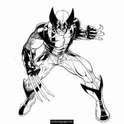 Dibujo para colorear: Wolverine (Superhéroes y Supervillanos) #74848 - Dibujos para Colorear e Imprimir Gratis