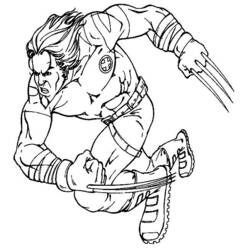 Dibujo para colorear: Wolverine (Superhéroes y Supervillanos) #74849 - Dibujos para Colorear e Imprimir Gratis