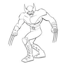 Dibujo para colorear: Wolverine (Superhéroes y Supervillanos) #74856 - Dibujos para Colorear e Imprimir Gratis